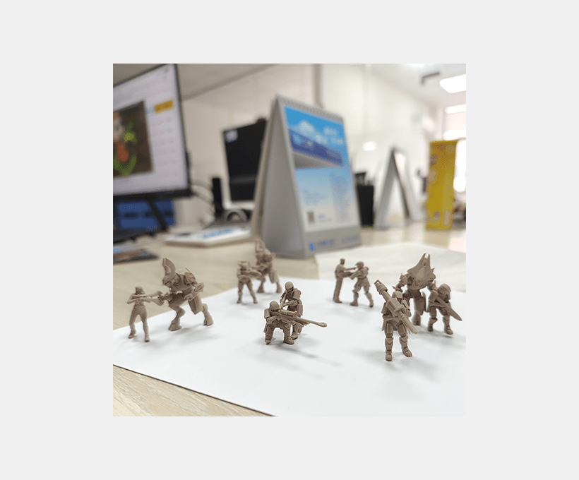 Micro-sculpture resin print model