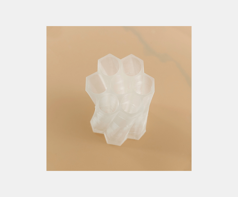 Transparent resin print model