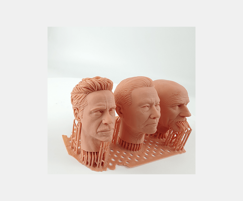 Head sculpting resin-NDS801 （Matte texture） print model